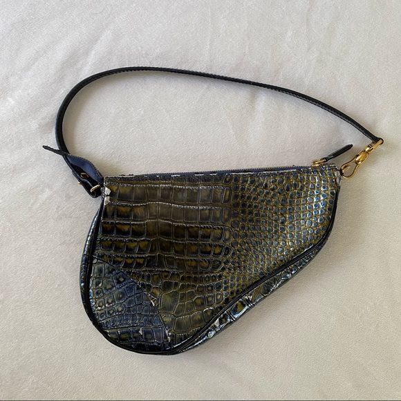Dior Handbags - Ultra Rare Limited Edition Christian Dior by John Galliano Iridescent Croc Bag